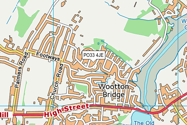 PO33 4JE map - OS VectorMap District (Ordnance Survey) PO33 4JE map - OS VectorMap District (Ordnance Survey)