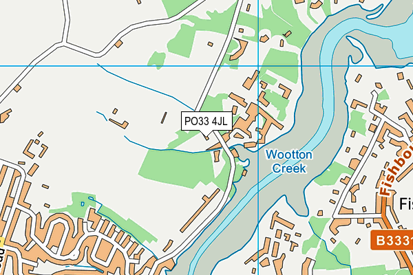 PO33 4JL map - OS VectorMap District (Ordnance Survey) PO33 4JL map - OS VectorMap District (Ordnance Survey)