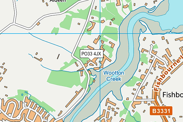 PO33 4JX map - OS VectorMap District (Ordnance Survey) PO33 4JX map - OS VectorMap District (Ordnance Survey)