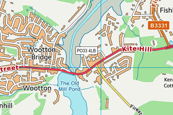 PO33 4LB map - OS VectorMap District (Ordnance Survey) PO33 4LB map - OS VectorMap District (Ordnance Survey)