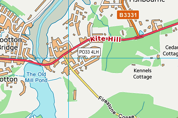 PO33 4LH map - OS VectorMap District (Ordnance Survey) PO33 4LH map - OS VectorMap District (Ordnance Survey)