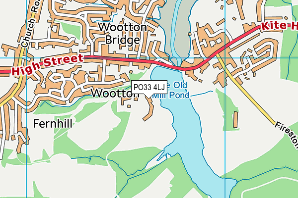 PO33 4LJ map - OS VectorMap District (Ordnance Survey) PO33 4LJ map - OS VectorMap District (Ordnance Survey)