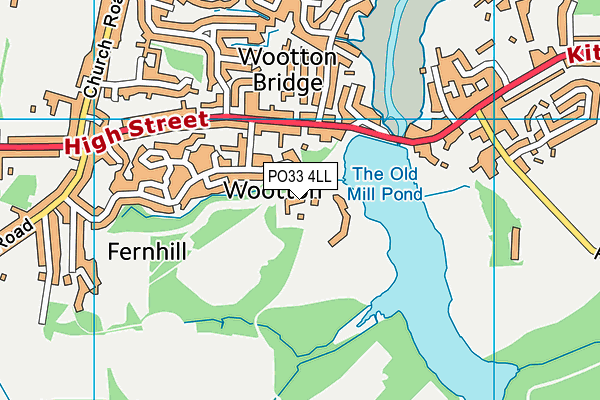 PO33 4LL map - OS VectorMap District (Ordnance Survey) PO33 4LL map - OS VectorMap District (Ordnance Survey)