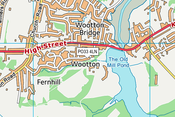 PO33 4LN map - OS VectorMap District (Ordnance Survey)