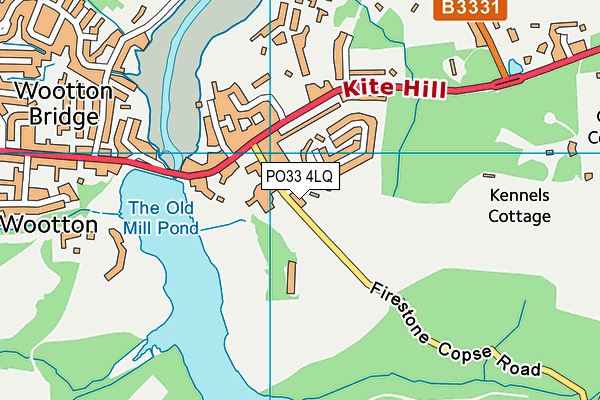 PO33 4LQ map - OS VectorMap District (Ordnance Survey) PO33 4LQ map - OS VectorMap District (Ordnance Survey)