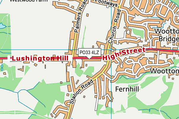 PO33 4LZ map - OS VectorMap District (Ordnance Survey) PO33 4LZ map - OS VectorMap District (Ordnance Survey)