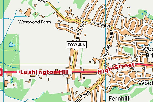 PO33 4NA map - OS VectorMap District (Ordnance Survey) PO33 4NA map - OS VectorMap District (Ordnance Survey)