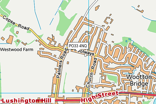 PO33 4NQ map - OS VectorMap District (Ordnance Survey)