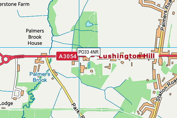 PO33 4NR map - OS VectorMap District (Ordnance Survey)