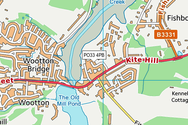PO33 4PB map - OS VectorMap District (Ordnance Survey) PO33 4PB map - OS VectorMap District (Ordnance Survey)