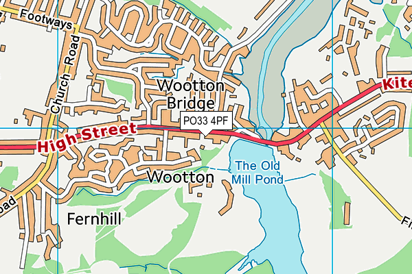 PO33 4PF map - OS VectorMap District (Ordnance Survey) PO33 4PF map - OS VectorMap District (Ordnance Survey)