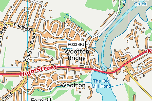 PO33 4PJ map - OS VectorMap District (Ordnance Survey) PO33 4PJ map - OS VectorMap District (Ordnance Survey)