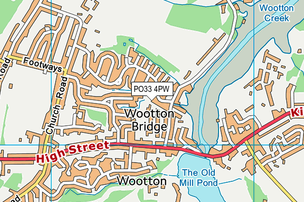 PO33 4PW map - OS VectorMap District (Ordnance Survey) PO33 4PW map - OS VectorMap District (Ordnance Survey)