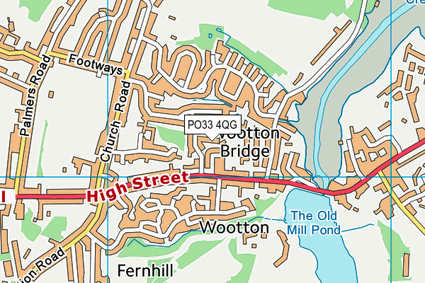 PO33 4QG map - OS VectorMap District (Ordnance Survey) PO33 4QG map - OS VectorMap District (Ordnance Survey)