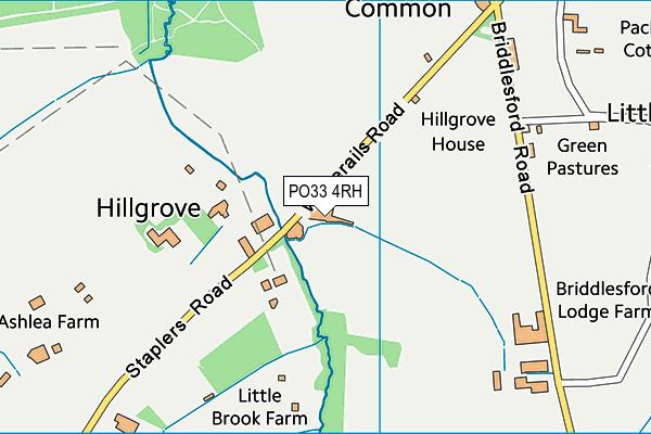 PO33 4RH map - OS VectorMap District (Ordnance Survey) PO33 4RH map - OS VectorMap District (Ordnance Survey)