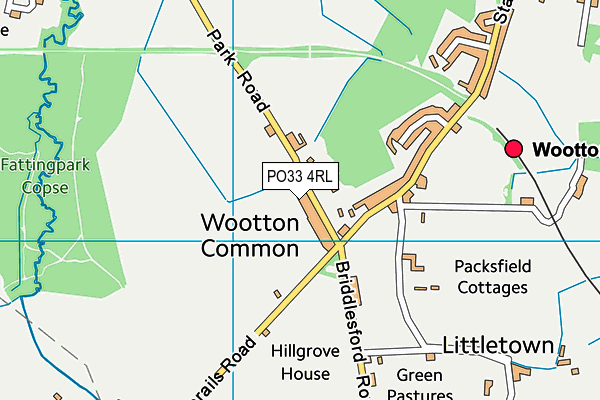 PO33 4RL map - OS VectorMap District (Ordnance Survey)