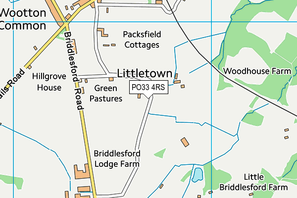 PO33 4RS map - OS VectorMap District (Ordnance Survey) PO33 4RS map - OS VectorMap District (Ordnance Survey)