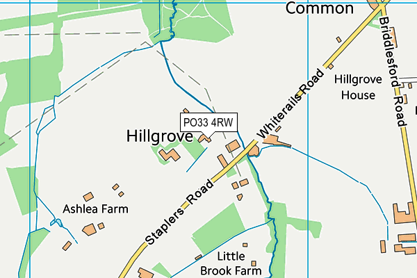 PO33 4RW map - OS VectorMap District (Ordnance Survey) PO33 4RW map - OS VectorMap District (Ordnance Survey)