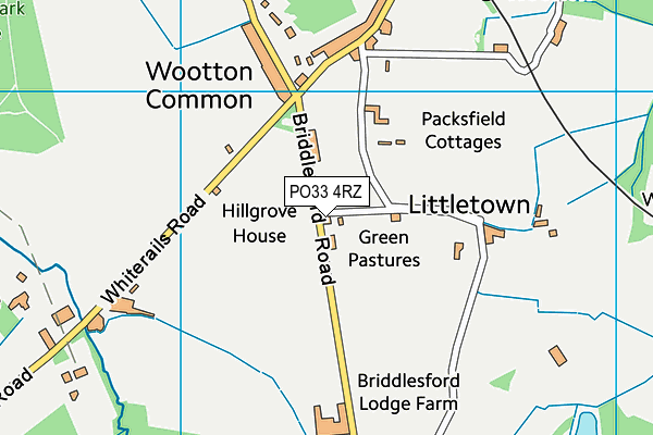 PO33 4RZ map - OS VectorMap District (Ordnance Survey) PO33 4RZ map - OS VectorMap District (Ordnance Survey)
