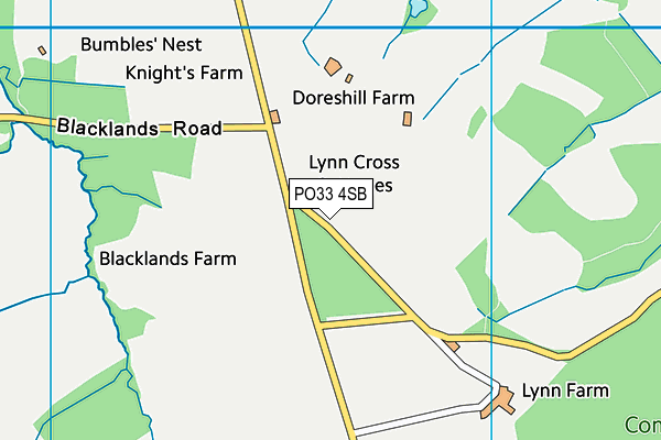 PO33 4SB map - OS VectorMap District (Ordnance Survey) PO33 4SB map - OS VectorMap District (Ordnance Survey)