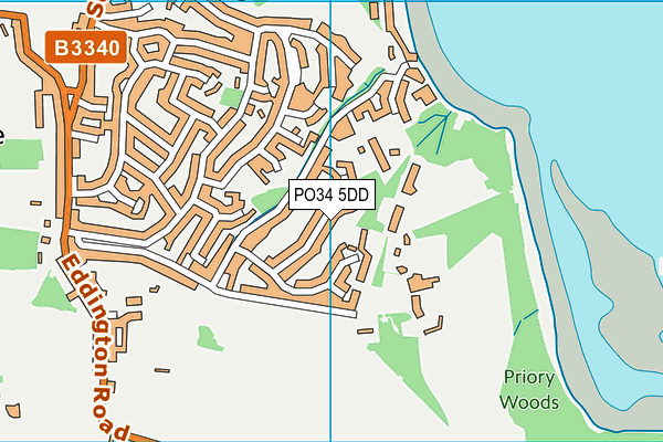 PO34 5DD map - OS VectorMap District (Ordnance Survey) PO34 5DD map - OS VectorMap District (Ordnance Survey)