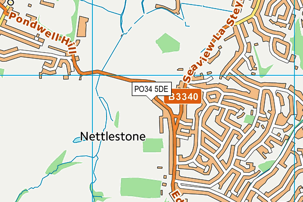 PO34 5DE map - OS VectorMap District (Ordnance Survey) PO34 5DE map - OS VectorMap District (Ordnance Survey)