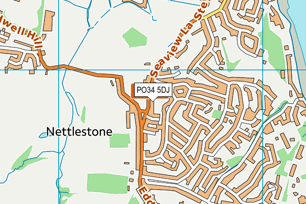 PO34 5DJ map - OS VectorMap District (Ordnance Survey) PO34 5DJ map - OS VectorMap District (Ordnance Survey)