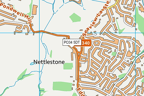 PO34 5DT map - OS VectorMap District (Ordnance Survey) PO34 5DT map - OS VectorMap District (Ordnance Survey)