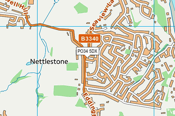 PO34 5DX map - OS VectorMap District (Ordnance Survey) PO34 5DX map - OS VectorMap District (Ordnance Survey)