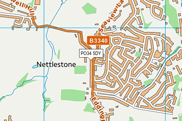 PO34 5DY map - OS VectorMap District (Ordnance Survey) PO34 5DY map - OS VectorMap District (Ordnance Survey)