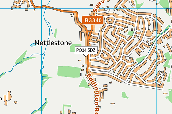 PO34 5DZ map - OS VectorMap District (Ordnance Survey) PO34 5DZ map - OS VectorMap District (Ordnance Survey)