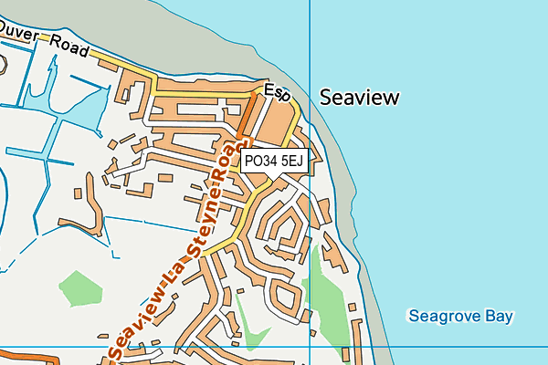 PO34 5EJ map - OS VectorMap District (Ordnance Survey) PO34 5EJ map - OS VectorMap District (Ordnance Survey)