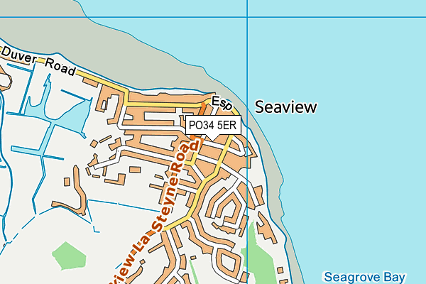 PO34 5ER map - OS VectorMap District (Ordnance Survey) PO34 5ER map - OS VectorMap District (Ordnance Survey)