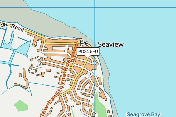 PO34 5EU map - OS VectorMap District (Ordnance Survey) PO34 5EU map - OS VectorMap District (Ordnance Survey)