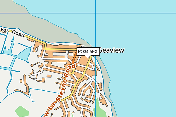 PO34 5EX map - OS VectorMap District (Ordnance Survey) PO34 5EX map - OS VectorMap District (Ordnance Survey)