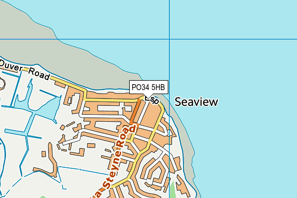 PO34 5HB map - OS VectorMap District (Ordnance Survey) PO34 5HB map - OS VectorMap District (Ordnance Survey)