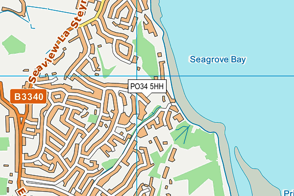 PO34 5HH map - OS VectorMap District (Ordnance Survey) PO34 5HH map - OS VectorMap District (Ordnance Survey)