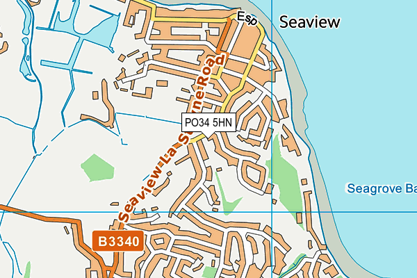 PO34 5HN map - OS VectorMap District (Ordnance Survey) PO34 5HN map - OS VectorMap District (Ordnance Survey)