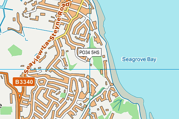 PO34 5HS map - OS VectorMap District (Ordnance Survey) PO34 5HS map - OS VectorMap District (Ordnance Survey)