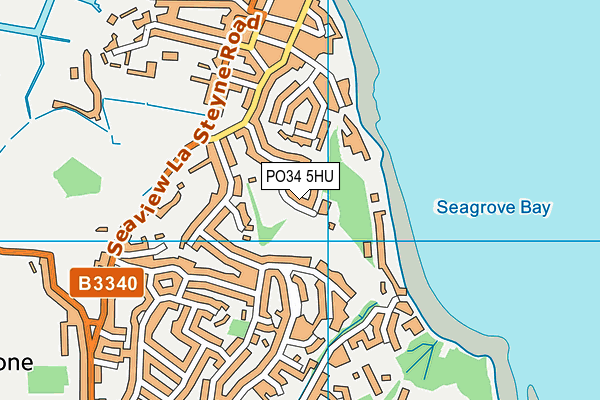 PO34 5HU map - OS VectorMap District (Ordnance Survey) PO34 5HU map - OS VectorMap District (Ordnance Survey)