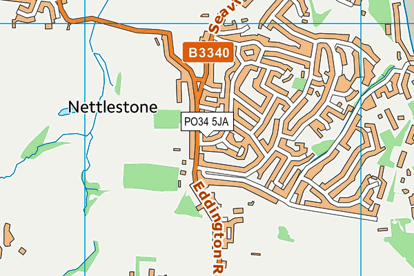 PO34 5JA map - OS VectorMap District (Ordnance Survey) PO34 5JA map - OS VectorMap District (Ordnance Survey)