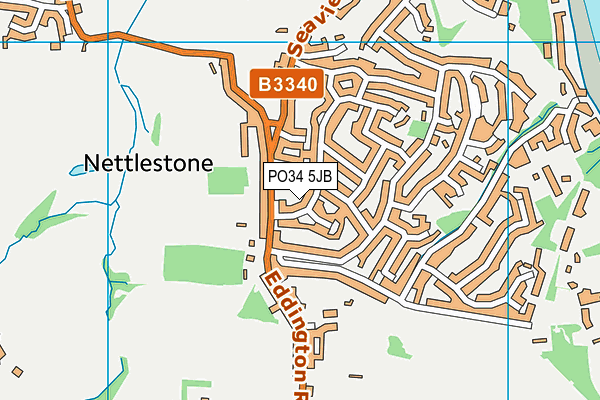 PO34 5JB map - OS VectorMap District (Ordnance Survey) PO34 5JB map - OS VectorMap District (Ordnance Survey)