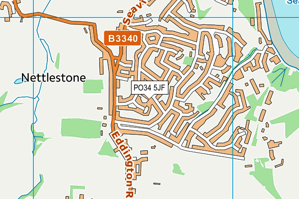PO34 5JF map - OS VectorMap District (Ordnance Survey) PO34 5JF map - OS VectorMap District (Ordnance Survey)