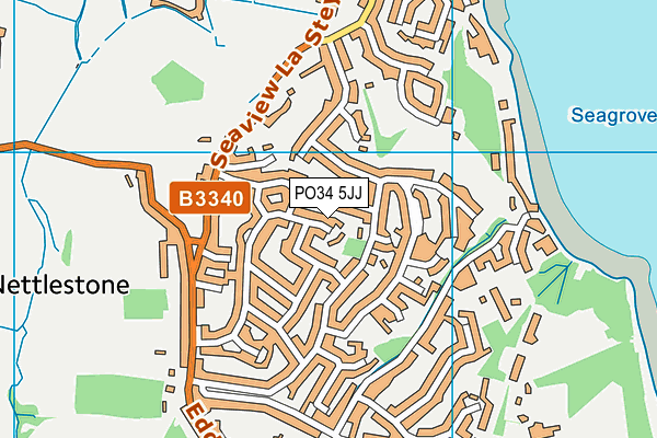 PO34 5JJ map - OS VectorMap District (Ordnance Survey) PO34 5JJ map - OS VectorMap District (Ordnance Survey)