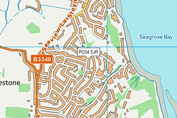 PO34 5JR map - OS VectorMap District (Ordnance Survey) PO34 5JR map - OS VectorMap District (Ordnance Survey)