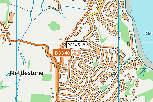 PO34 5JW map - OS VectorMap District (Ordnance Survey) PO34 5JW map - OS VectorMap District (Ordnance Survey)