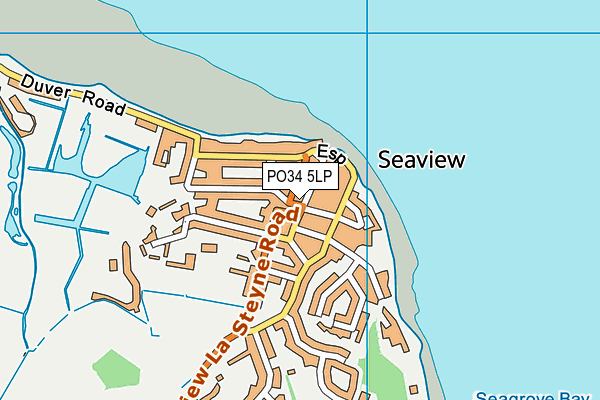 PO34 5LP map - OS VectorMap District (Ordnance Survey) PO34 5LP map - OS VectorMap District (Ordnance Survey)