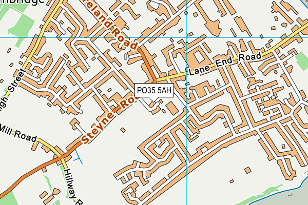 PO35 5AH map - OS VectorMap District (Ordnance Survey) PO35 5AH map - OS VectorMap District (Ordnance Survey)