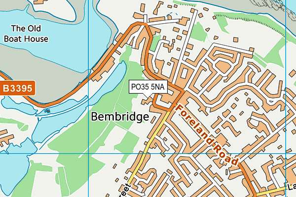 PO35 5NA map - OS VectorMap District (Ordnance Survey)