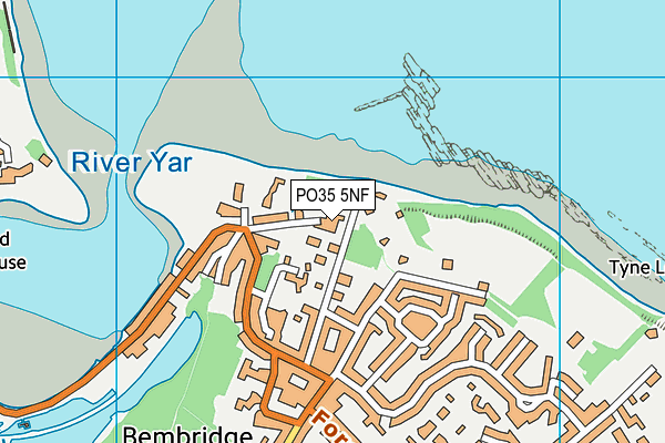 PO35 5NF map - OS VectorMap District (Ordnance Survey) PO35 5NF map - OS VectorMap District (Ordnance Survey)